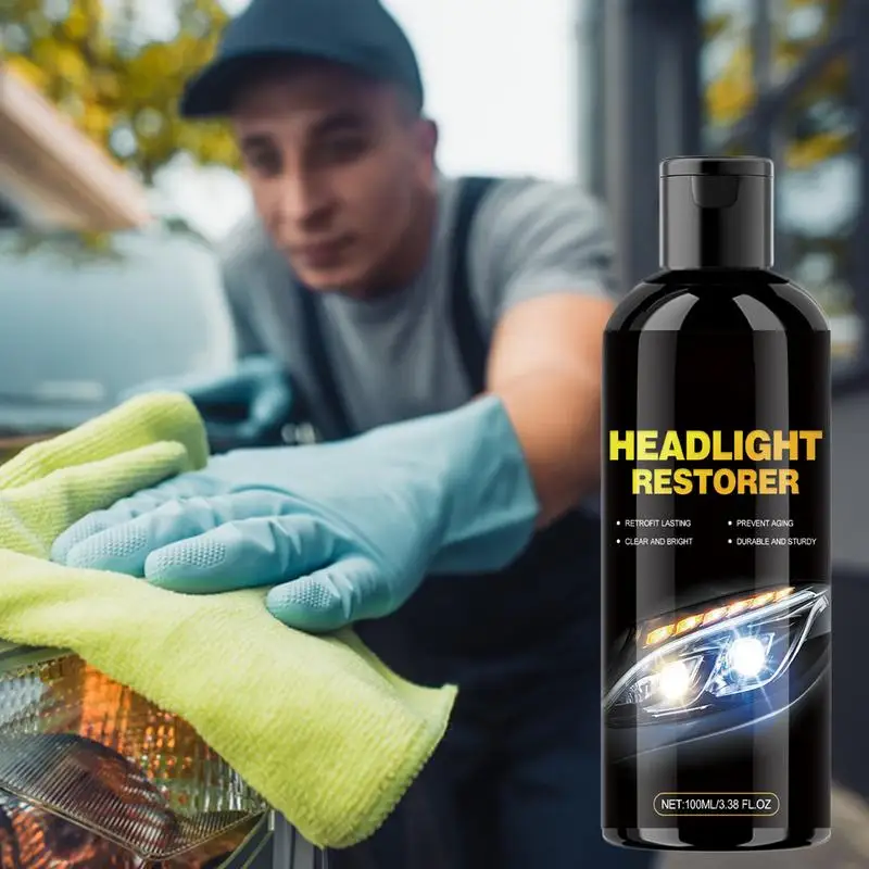 Car Headlight Cleaner Headlight Restoration Polish Cleaner Efficient Car Restore And Protect Headlight Restoration For Lenses