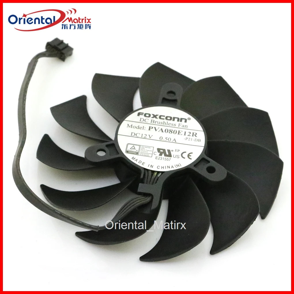 

PVA080E12R 12V 0.5A 90mm 39*39*39mm GPU Fan For HP RTX2060 Super 8G MINI Graphics Video Card VGA Fan