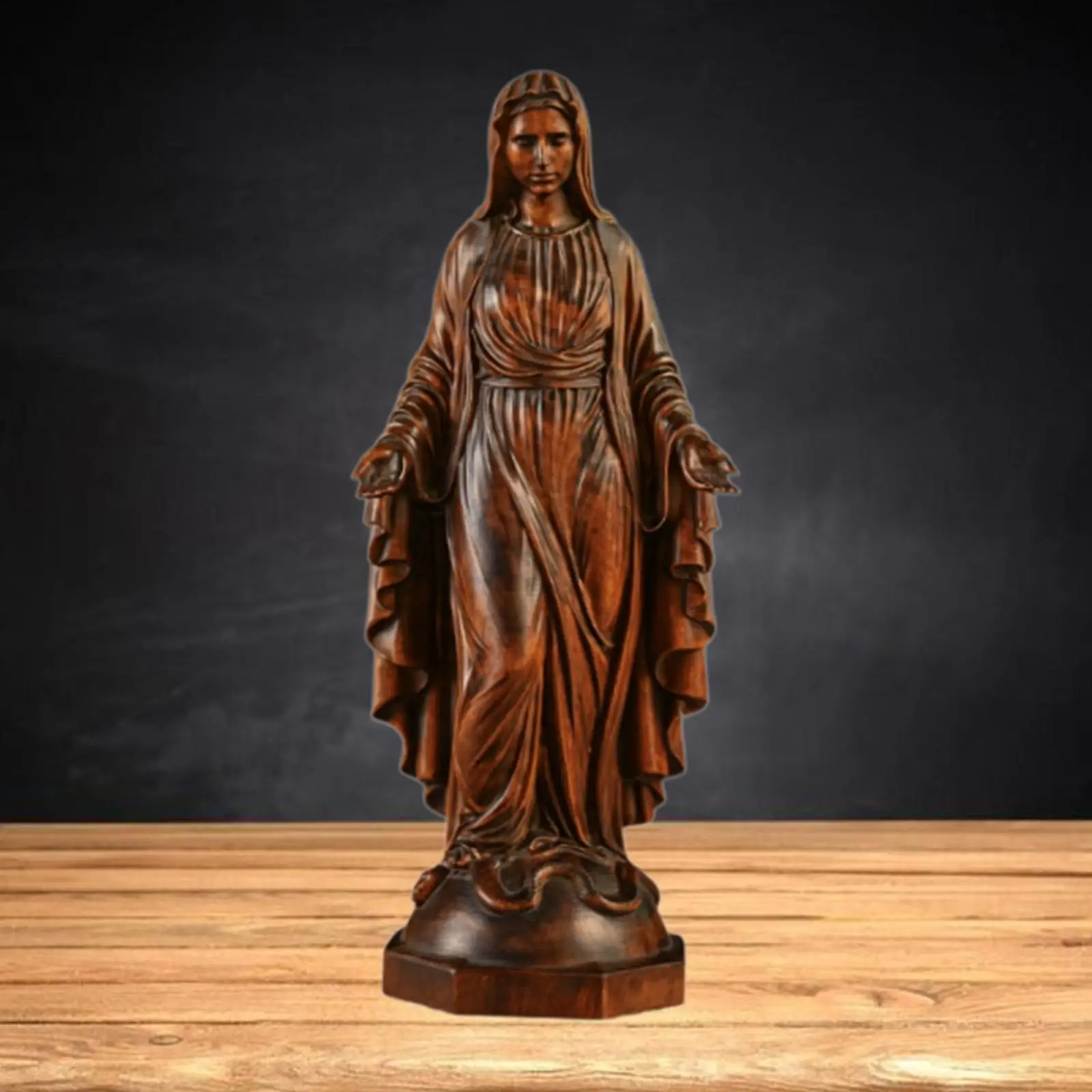 

Virgin Mary Figurine Art Crafts Religious Statue for Indoor Festival Bedroom