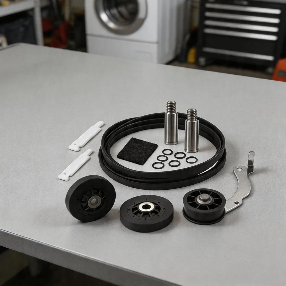 Replacement Dryer Kit for Units from 1992 Onward Featuring RB170002 Roller Assembly D511255P Belt D516792 Pulley and Drum Glides