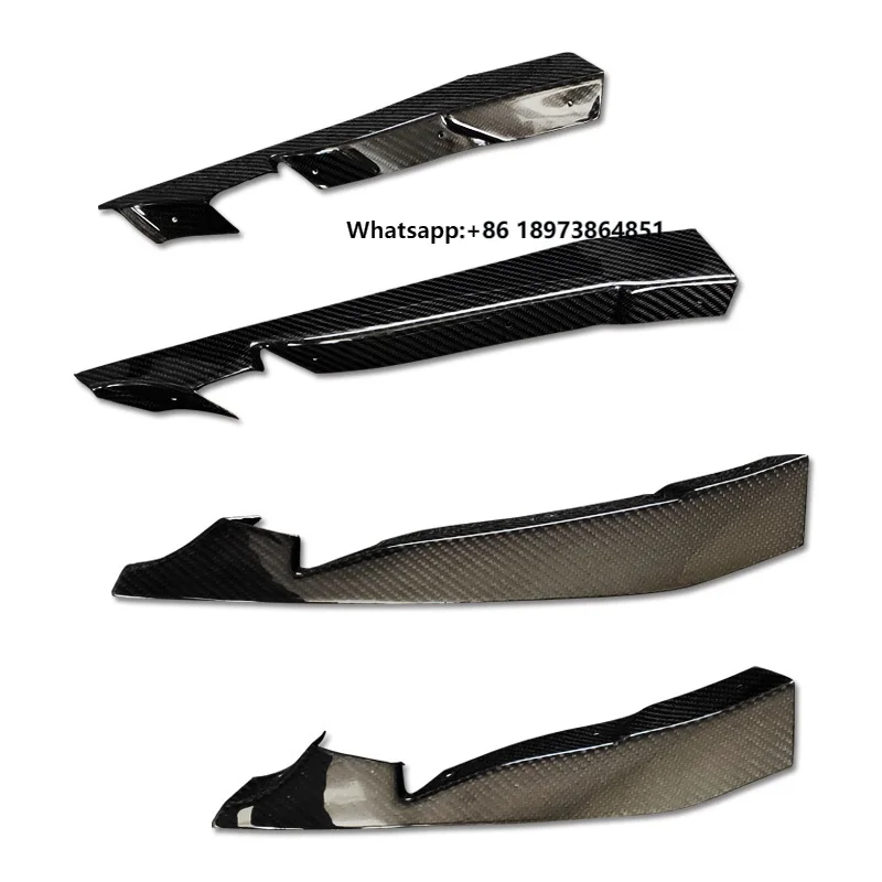

CARBON FIBER VRS ARISING-2 STYLE FRONT BUMPER HYPER CANARD for HONDA 18- FK8 TYPE-R