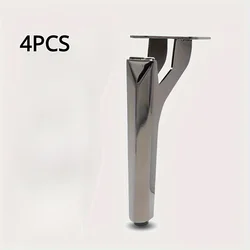 4pcs 15cm Elegant Metal Sofa Legs In Black Golden Grey Versatile Support For Tv Stands, Coffee Tables, Beds Bathroom Cabinets
