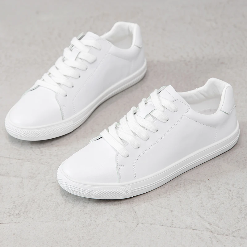 Girl Shoes For Kids White Leather Sneakers Over 14 Women Fashion Flat Casual Shoes 10 to 12 years old School Shoes Spring 2023