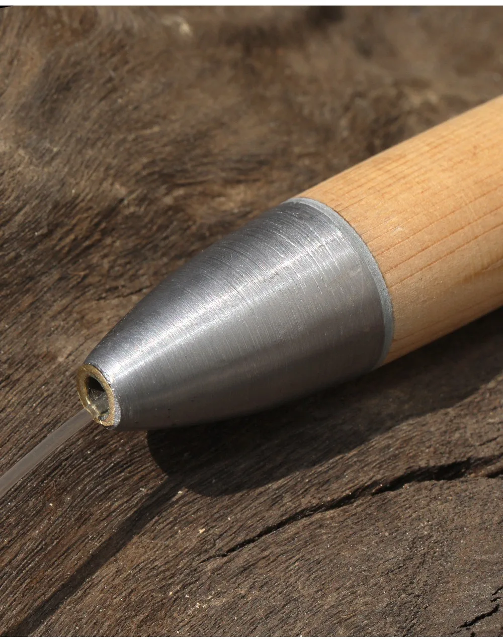 Meeresangelköder, Köder, 110 mm/150 mm/200 mm, rotes Zedermaterial, Tiefsee-Boot, Angelbleikopf, Holzfisch mit Angelschnurhaken – Detail 9