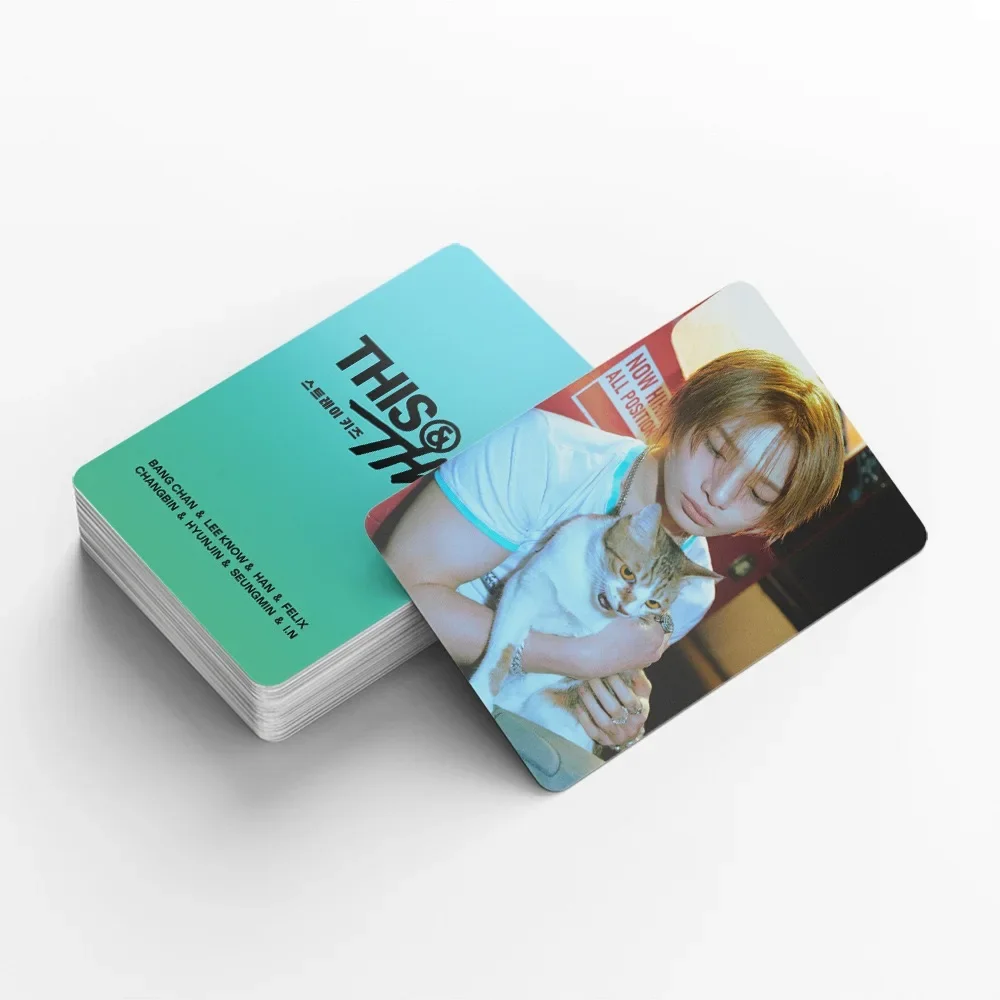 92 Stück Koreanische Hot Idol Neualbum "THIS&THAT" Hochwertige Lomo-Karten Felix BangChan HyunJin I.N Han Fans Sammelkarten – Detail 9