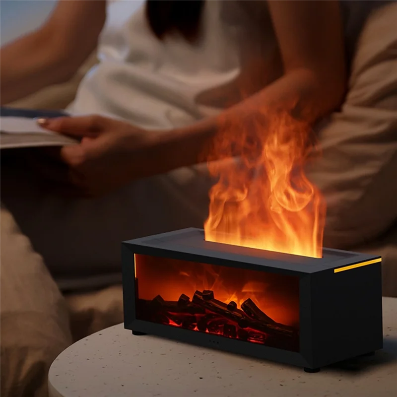 

SOFT-Fireplace Flame Humidifier Bedroom Lasting Fragrance Machine Simulated Flame Aromatherapy Machine