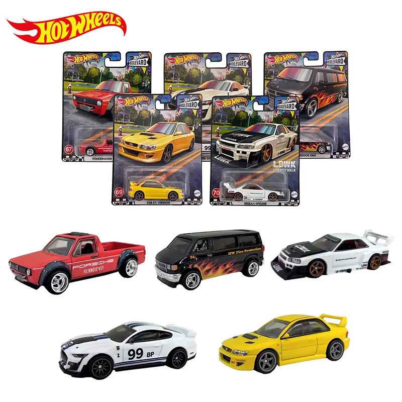 Original Hot Wheels Premium Car Boulevard Diecast 1/64 Vehicles Super Silhouette Nissan Skyline Subaru Kid Boy Toys for Children