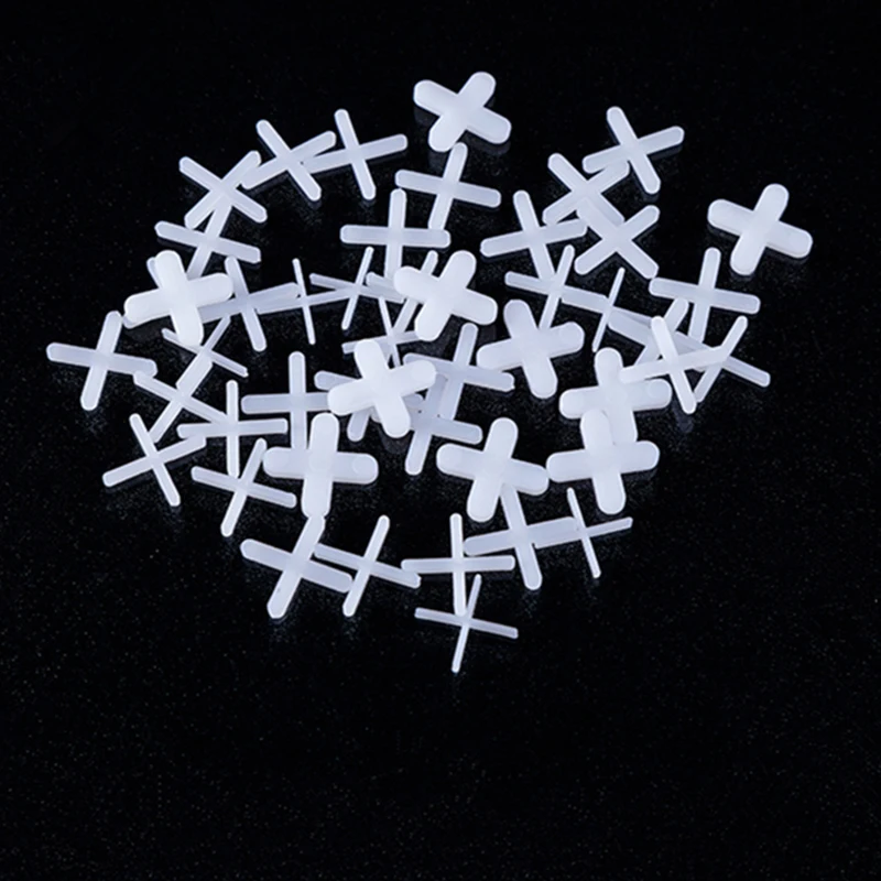 500pcs 1/1.5/2/2.5/3/5mm Decoration Tool Ceramic Tiler Spacer Cross Plastic Tile Plumber Reuseable Leveling System Construction