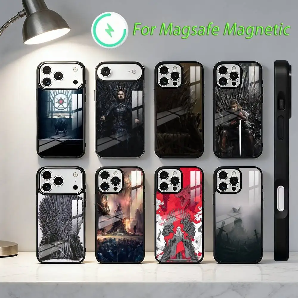 

Game of T-Thrones The Iron T-Throne Phone Case For iPhone17,16,15,14,13,12,11,Plus,Pro,Max For Magsafe Wireless Charging cover