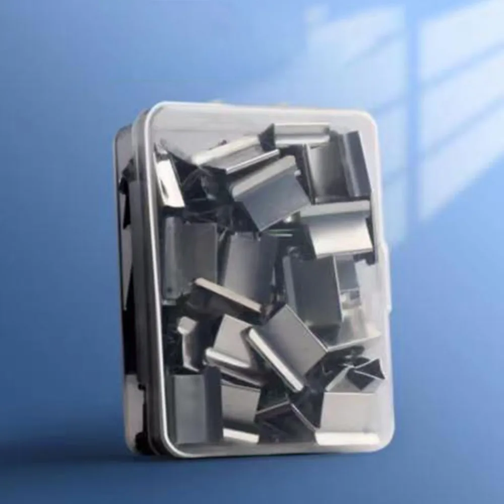 50Pcs Metal Refill Clips Slim Profile Multi Color Push Clip Refills 50 Pieces Count Spring Shaped Paper Fasteners
