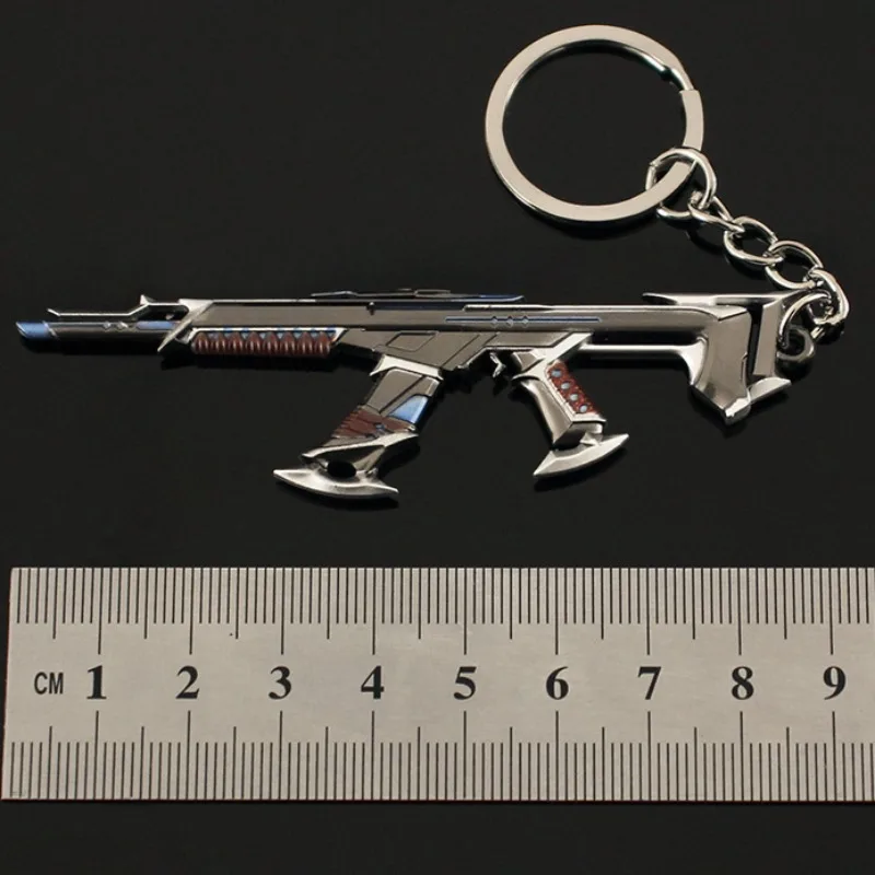 9cm Valorant Keychains Weapon Kuronami Vandal Game Periphery Alloy Model Accessories Keychains Ornament Crafts Collection Gifts