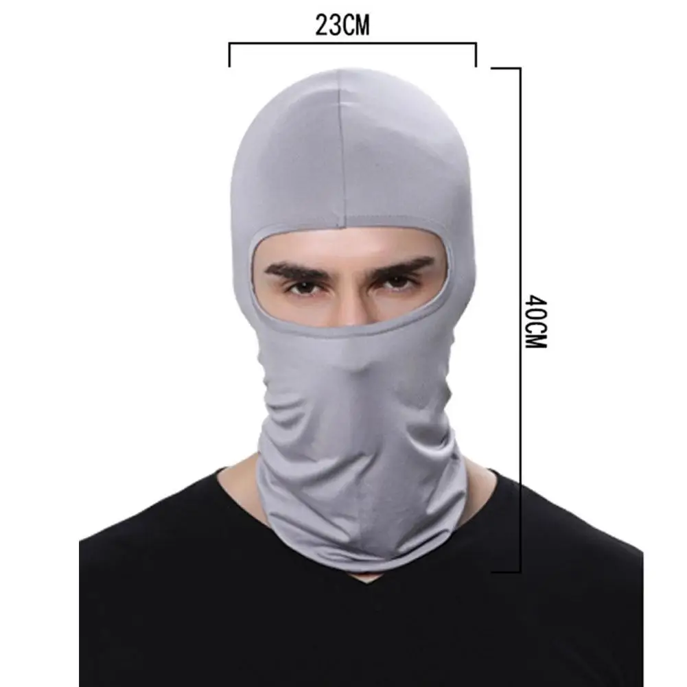 Motorcycle Face Mask Cycling Balaclava Full Cover Face UV Balaclava Protection Hat Summer Ski Ultra Thin Mask Neck Sun U5A4