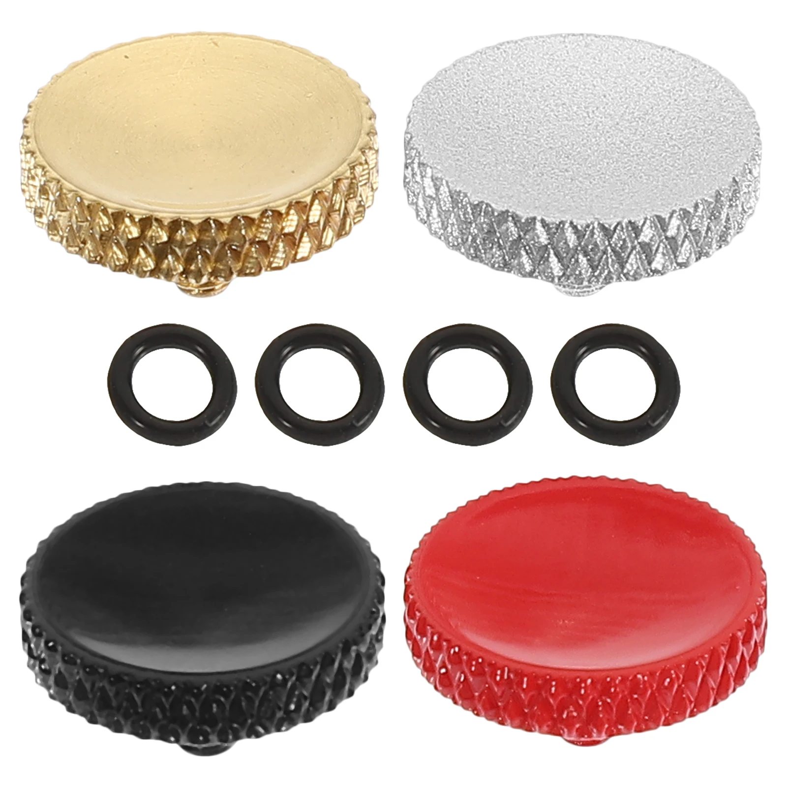 

4Pcs Camera Part Aluminum Alloy Material Fine Workmanship Easy Installation Long Lasting Shutter Release Button