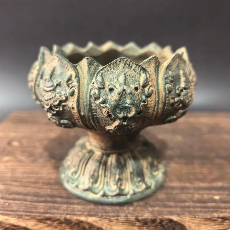 Antique Eight Auspicious Incense Burner Household Tea Ceremony Table Ornament Coil Incense Base Burn Aromatherapy Stove