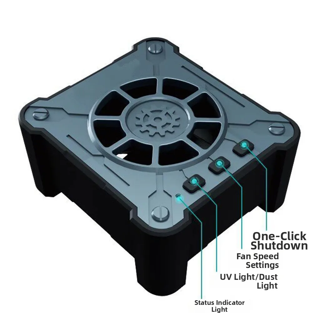 F3 for Professional Grade Repair Fan with for UV Curing Function Green Dust Detection Light and 3 Level Airflow Control