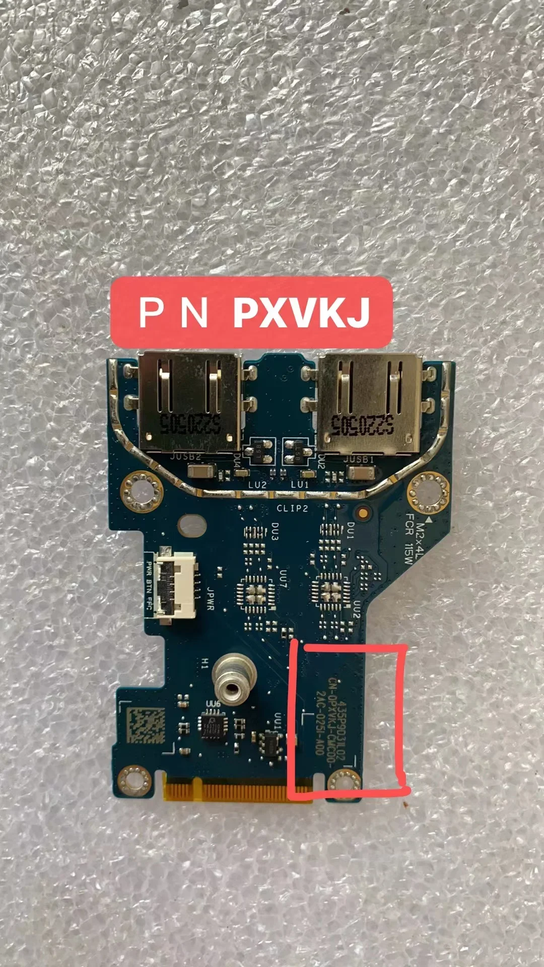 FOR DELL G15 5515 5511 5510 5520 5521 USB BOARD LS-K663P 08Y03W 0PXVKJ 0TR4T5 042C4H LS-L653P