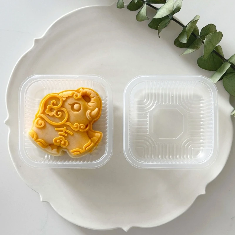 ختم المعجنات الجميلة في الفيل ، صانع كعكات القمر التقليدية مع نمط فريد لعشاق الخبز A2BB #2