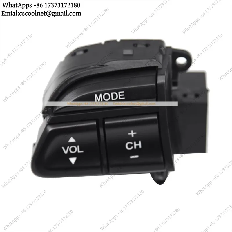 JS02 Car Steering Wheel Left Side Volume Control Switch Multifunction Button Compatible with Accord 2008-2012