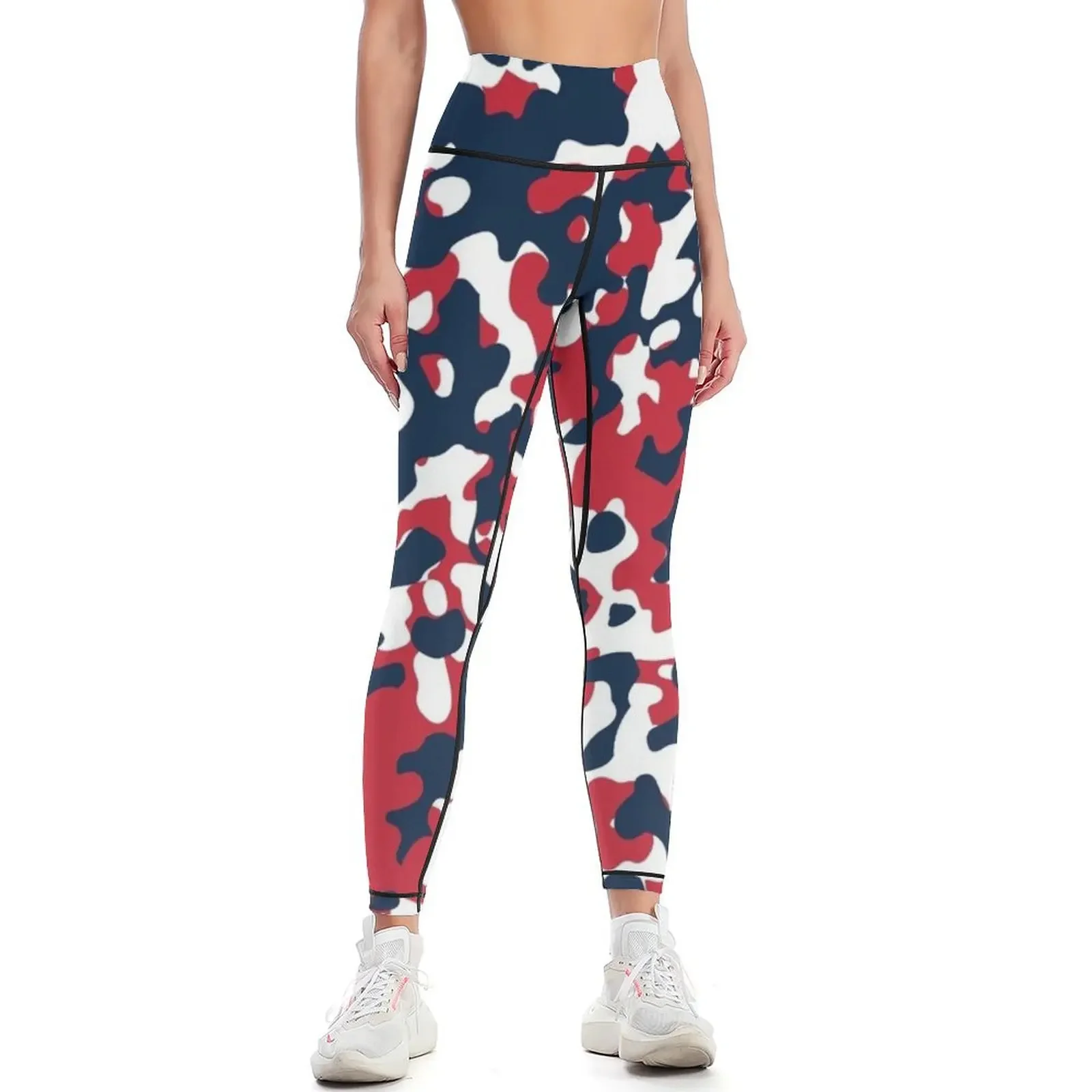 

Red, White & Blue Camo Design #2 Leggings Fitness clothing legging push up sport legging Women's tights Womens Leggings
