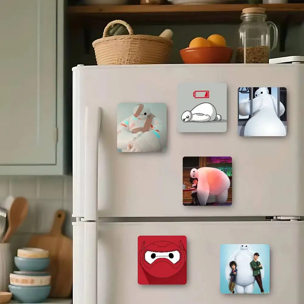 Inflatable White Robot Refrigerator Magnets Cartoon Magnetic Personality Decorations Creative Gifts