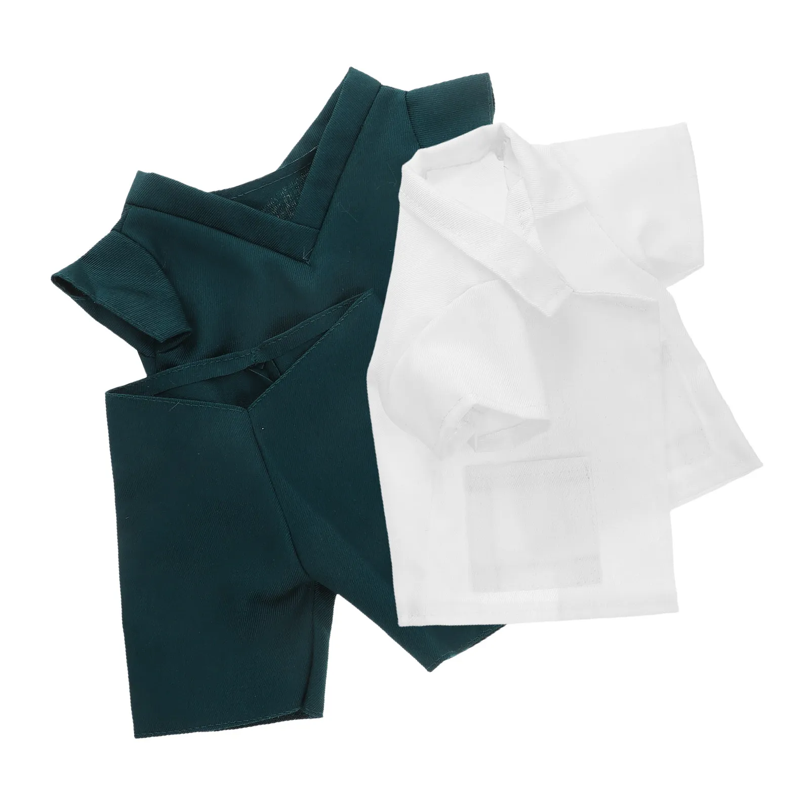 

Doctor Bear Outfit Set Fits 25 Cm Stuffed Animals Soft Comfortable Coat Pants Top Creative Role Play Costume for Kids Dress Up