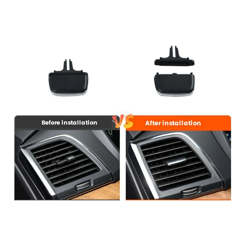 32219345 Car Dashboard A/C Vent Outlet Tab Clip Repair Kit 32219346 For Volvo XC90 2015-2024 Air Vent Adjustment Buckle