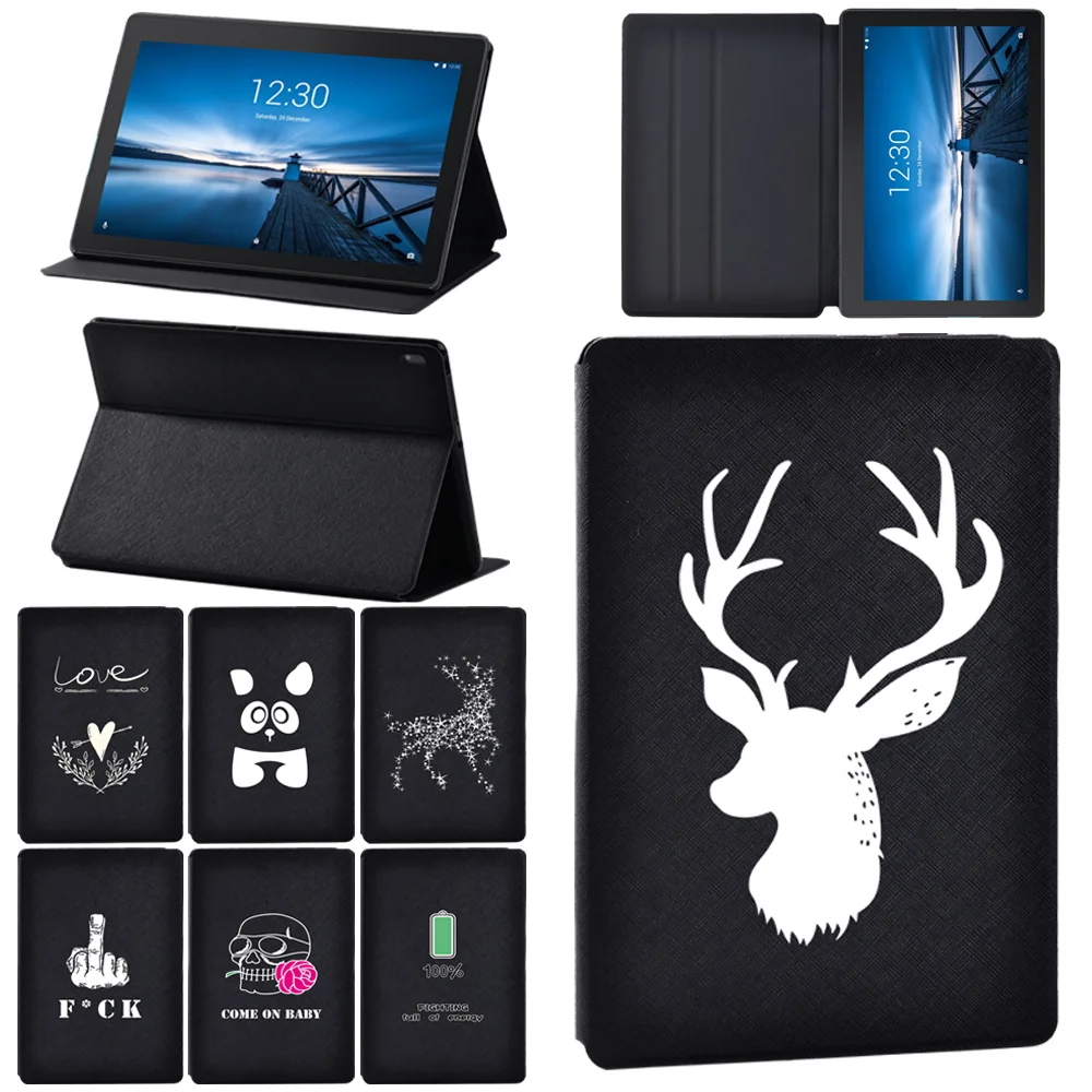 

For Lenovo Tab E10 10.1"/Tab M10 10.1 Inch /Tab M10 FHD Plus 10.3" TB-X606F Tablet Adjustable Folding Stand Cover Case