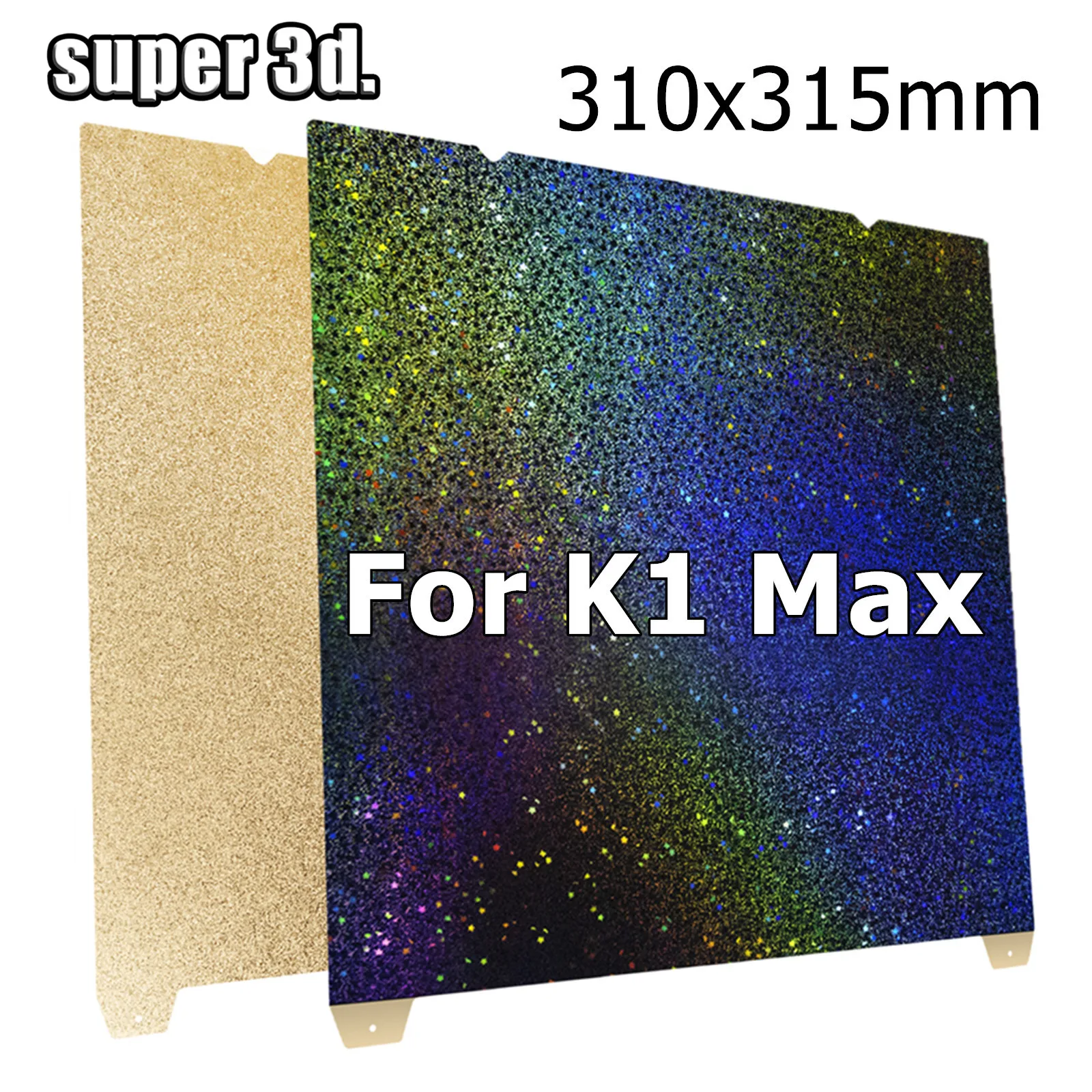 

Сборная пластина для Creality K1 Max PEI Sheet PEO Plate PEY H1H Двусторонний магнитный пружинный стальной лист PEI для K1 Max с подогревом кровати