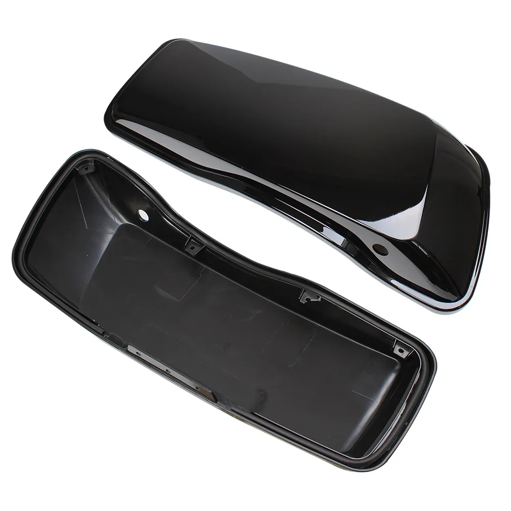 

Black Saddlebags Lids for Harley Touring Road King Street Electra Glide 2014-2020 Motorcycle Saddle Bag Covers Accessory
