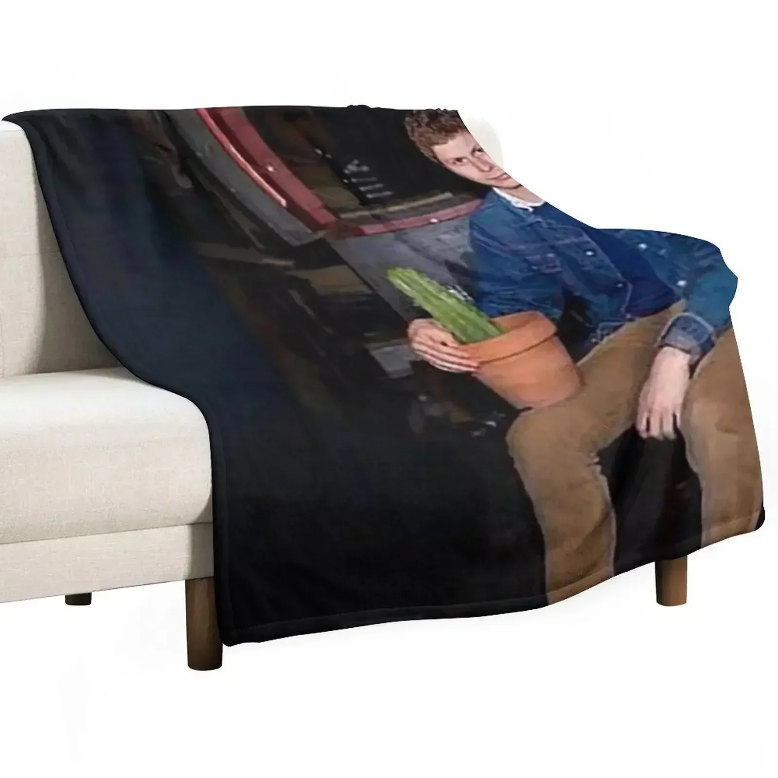 Michael Cera With a Cactus Throw Blanket Plaid Luxury St Blankets