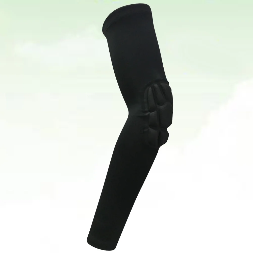 1 шт., спортивный рукав, защитный рукав для локтя, Xl, белый, прочный, длинный, защита локтя для уличного баскетбола, езды на велосипеде, бега