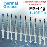 Procesador de pasta térmica MX-4 4g 8,5 W/m.K para CPU GPU impresora disipador de calor enfriador compuesto de grasa térmica silicona