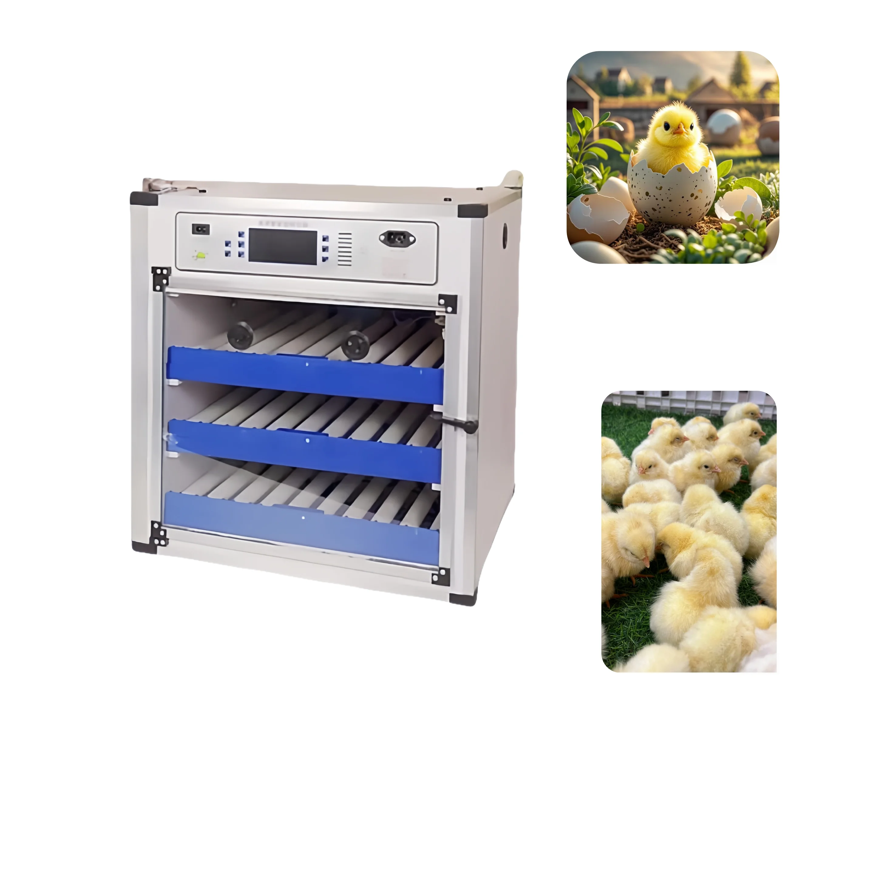 Constant Temperature Industrial Automation High Quality Incubators Hatching Eggs Machine 200 Eggs 110V 220V PLC Core Components