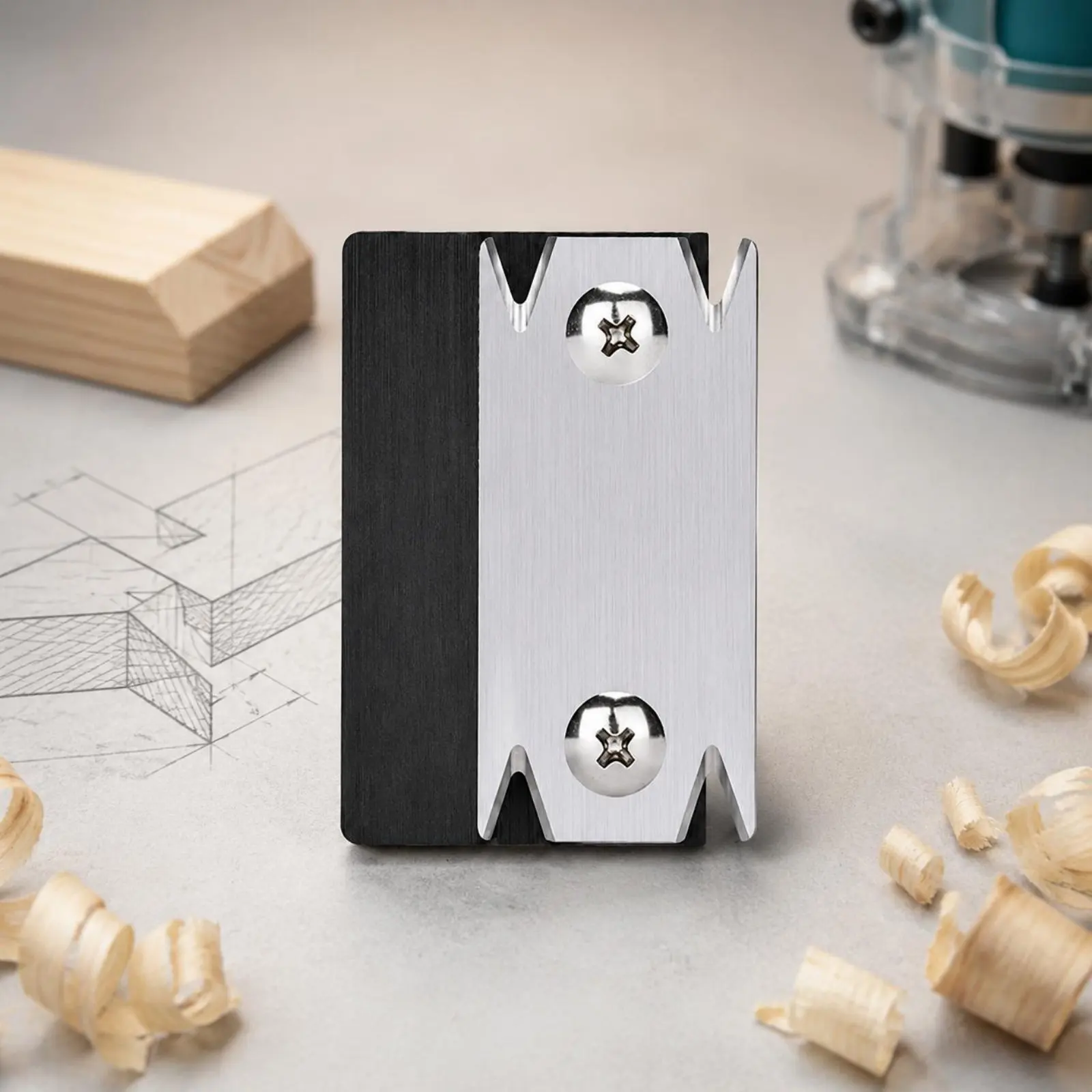 

Wood Perimeter Trimmer Sturdy Deburring Scraper Burr Scraper Compact Chamfer Plane Portable Size
