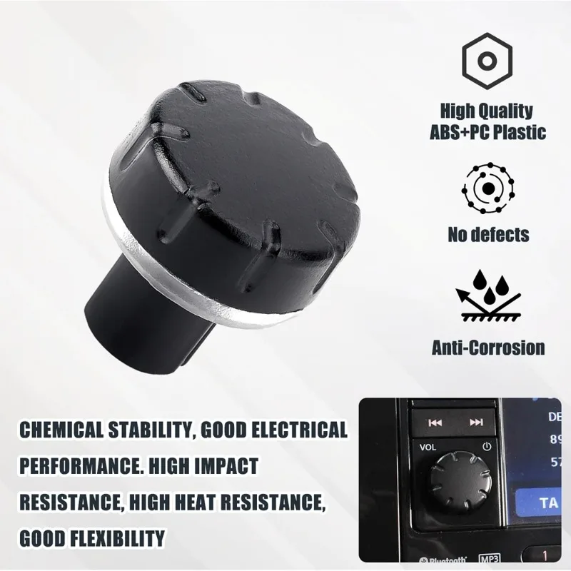 1PC Radio Knob Button Volume Stereo Tuner Suitable For Nissan QASHQAI-JUKE-X-TRAIL-NOTE-MICRA Automotive Accessories