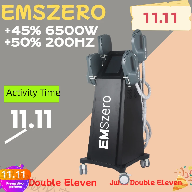 Double11 Sales EMSzero15Tesla 6500w Body Slimming Nova Fat Burning Muscle Sculpting Electromagnetic Stimulate Sculpt Machine