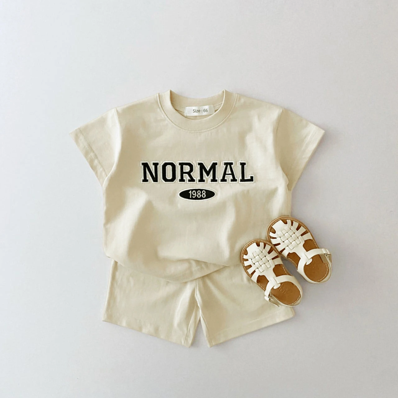 Baby Girls Boys Outfit Suit Cotton Embroidery Children Clothes Set Toddler Sports Tshirt Kids Tops Shorts Pants 2Pcs Set Summer