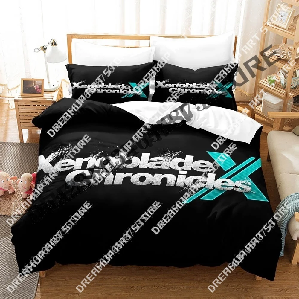 

3D принт Xenoblade Chronicles игровой комплект постельного белья Twin Queen King полноразмерный пододеяльник наволочка кровать для мальчиков и девочек для взрослых