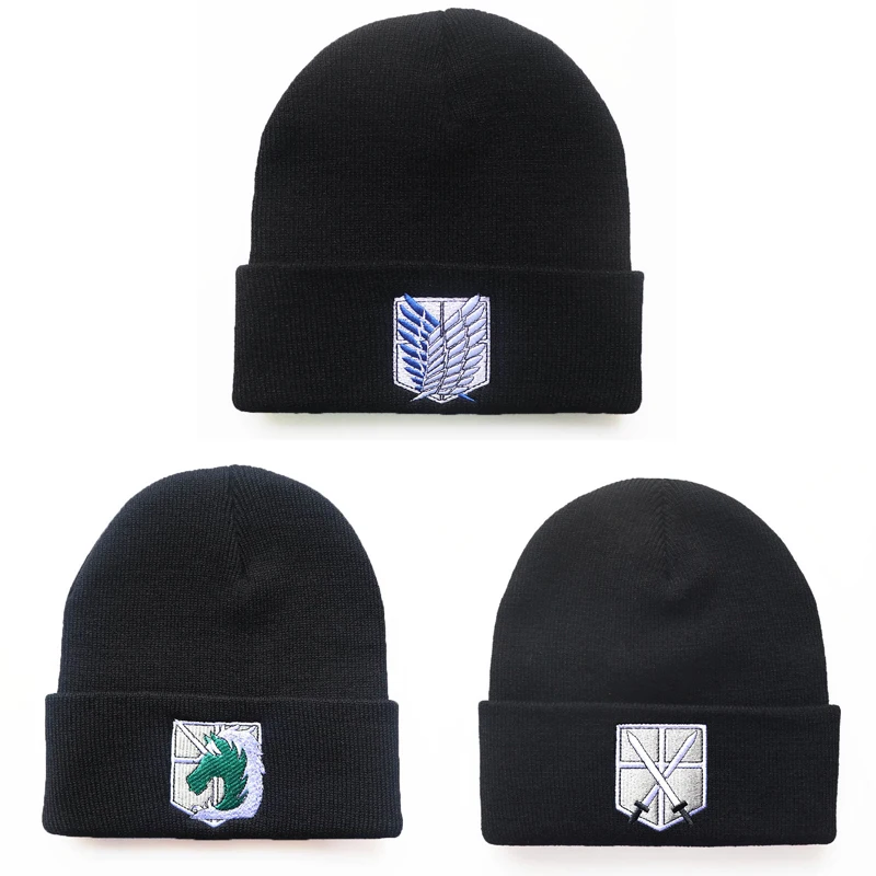 Anime czapka z dzianiny przebranie na karnawał akcesoria jesienno-zimowa ciepła czapka typu beanie czapka dla kobiet mężczyzn prezenty