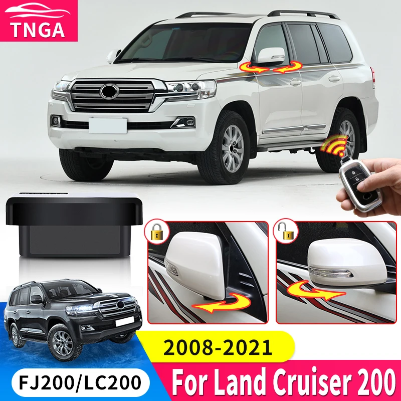 For Toyota Land Cruiser 200 LC200 2008-2021 Interior Modification Accessories FJ200 Upgrade Rearview Mirror Automatic Folding