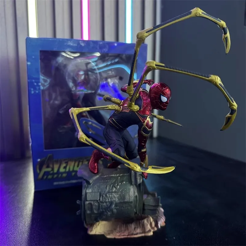 ホットトイズマーベルスパイダーマンスーパーヒーロースパイダーマンアクションフィギュア 18 センチメートルスパイダーマンアニメ装飾コレクション人形玩具モデル子供