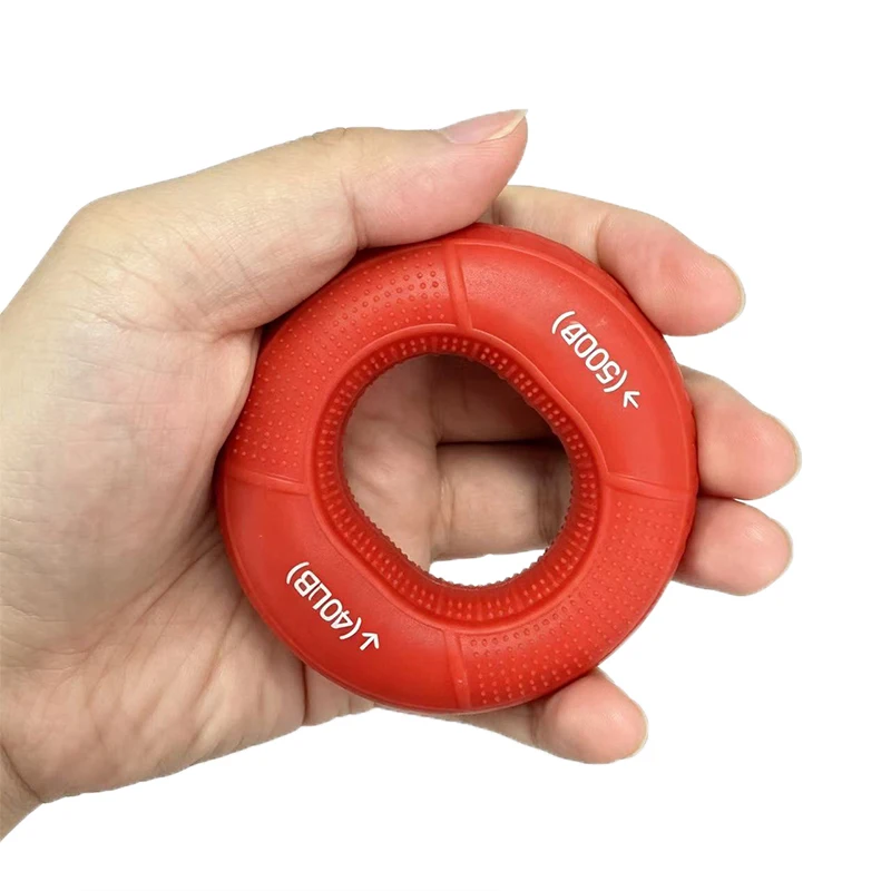 Hand Grip Ring with Silicone Carpal Expander, Strength Training Finger Ring, Increase Muscle Power and Body Building, 40-50LB