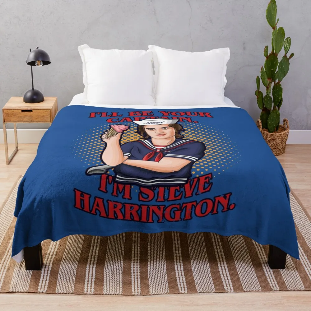 I'll be your captain. I'm Steve Harrington Throw Blanket