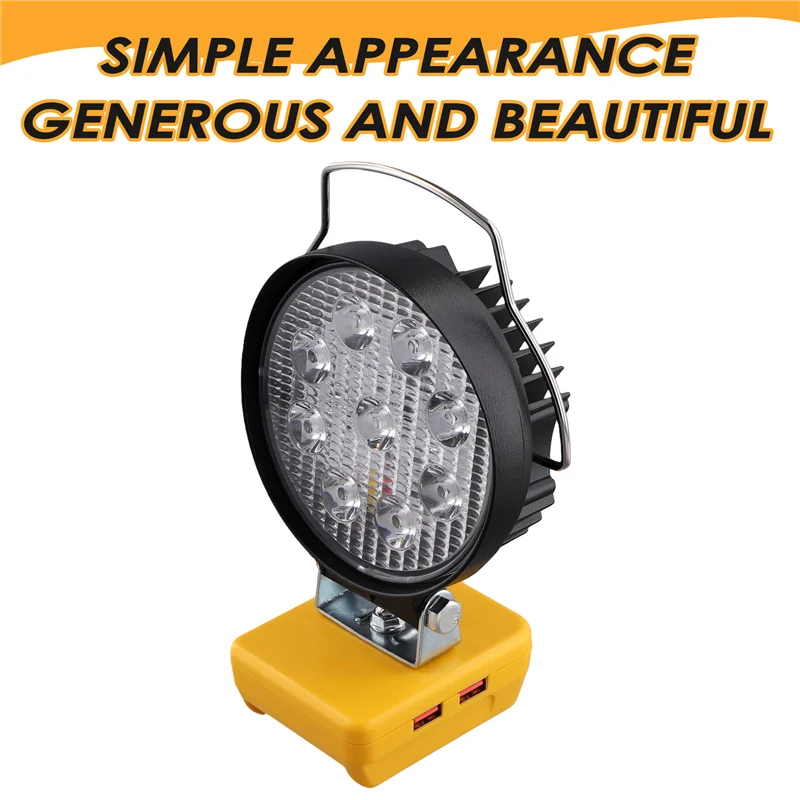 

ABJO-For 18V 20V Battery 4Inch 18W Work LED Light 6500K LED Outdoor Engineering Light