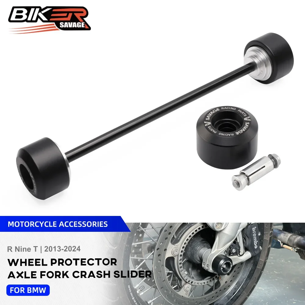 

Rear Front Wheel Axle Fork Crash Sliders For BMW R Nine T Pure Racer Scrambler Urban G/S 2013-2024 Motorcycle Wheel Protector