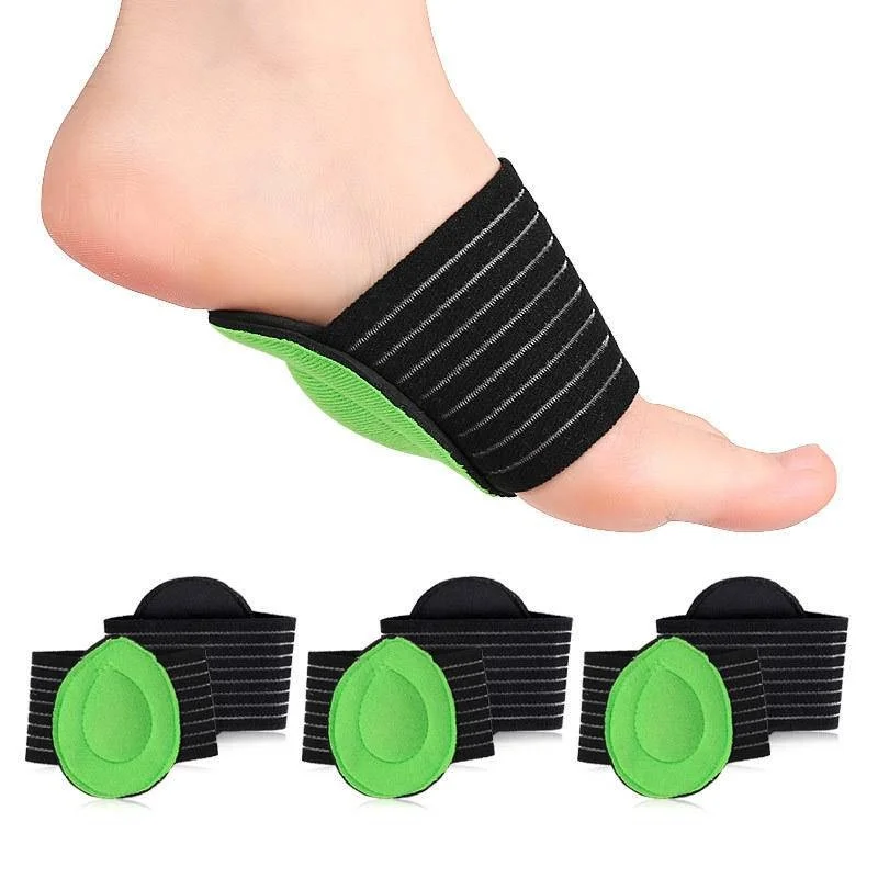 2PCS Arch Supports Brace for Plantar Fasciitis Cushioned Compression Support Sleeves Flat Foot Support Pain Relief for Women Men