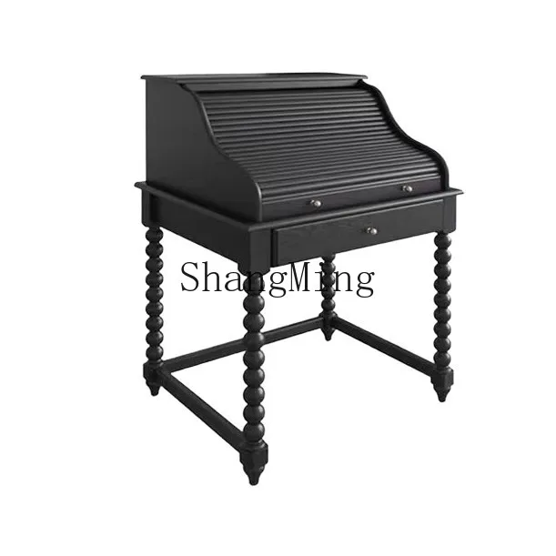 

FG retro dresser bedroom small apartment solid wood piano makeup table retro storage cabinet