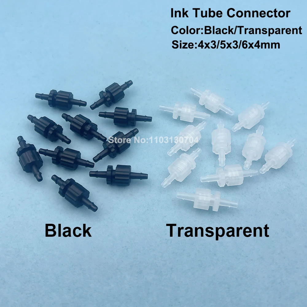 

20 комплектов УФ-сольвентного принтера, пластиковый разъем для чернильной трубки, шланг, трубка, адаптер для передачи, соединение для головки XP600 TX800 i3200 DX5 DX7