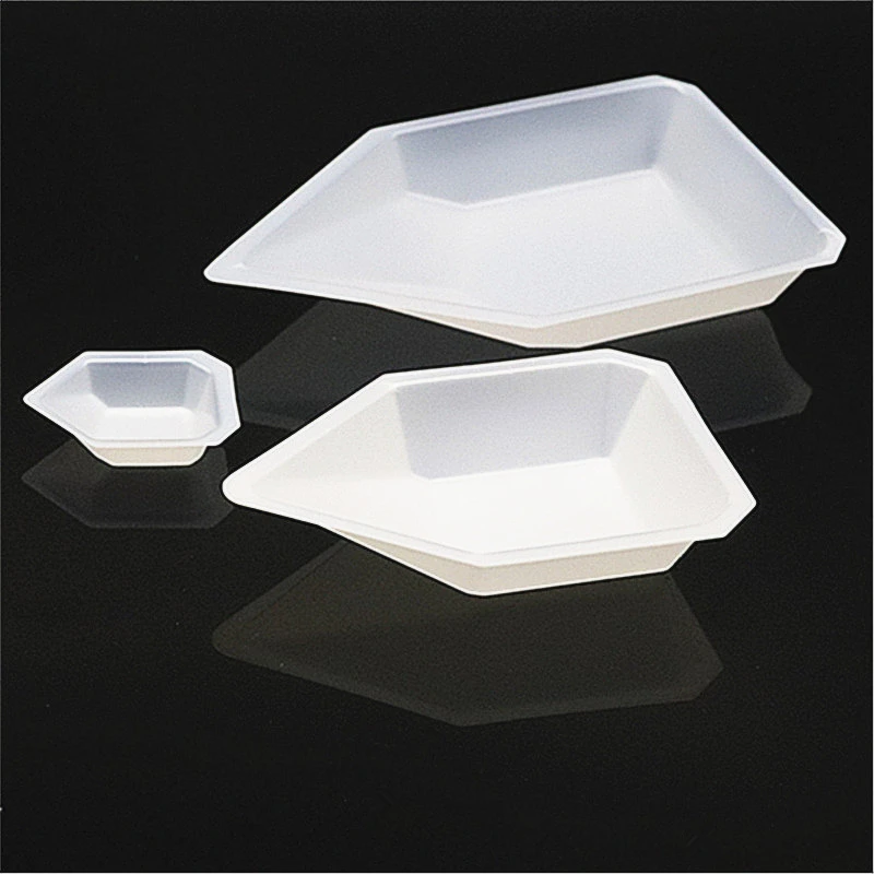 250 Pcs Plastic Weighing Dish Sample Tray Square Disposable Laboratory Equipment Storage Trays Surface Plate Plates