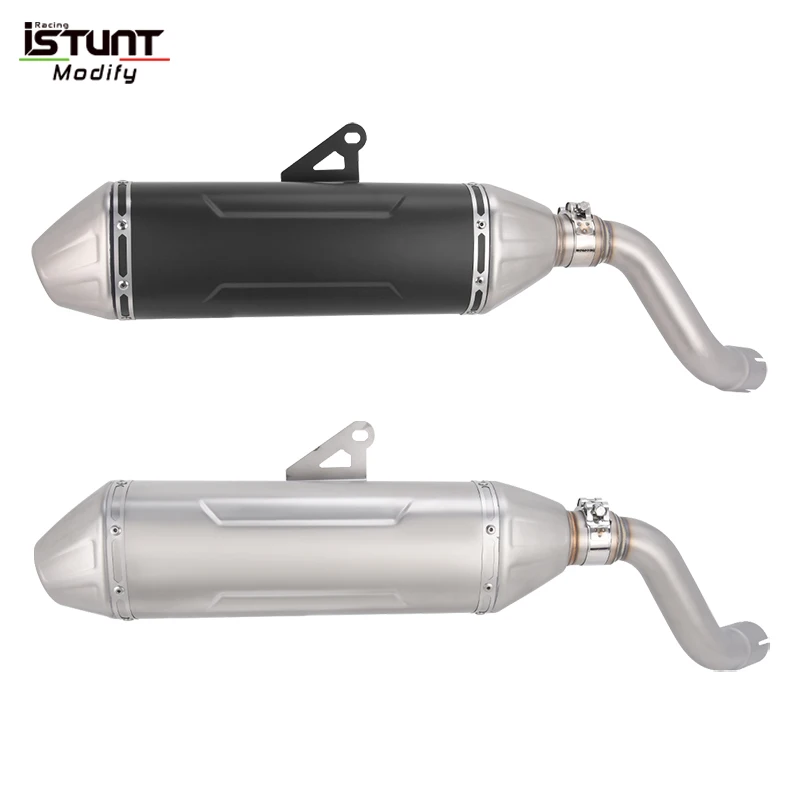 Slip On For CFmoto 700MT 700 MT 2025 2026 Motorcycle Exhaust Escape Mid Link Pipe Moto Stainless steel Mid Link Pipe Muffler
